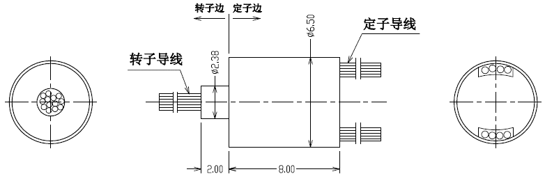 0-300RPM Миниатюрные скользкие кольца 4 схемы 1A Легкая установка