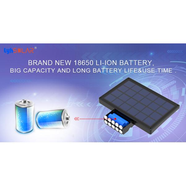 черные портативные солнечные света 15В на открытом воздухе с высоким ярким выходом 1350Лм для освещения сада