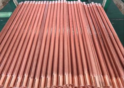Air Cooled Low Finned Tube Extruded Copper Material 10-38mm OD For Condenser