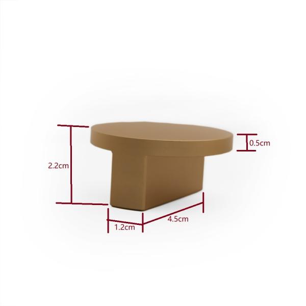 45mm Modern Gold Aluminum Cabinet Knobs Wardrobe Drawer Door Handles