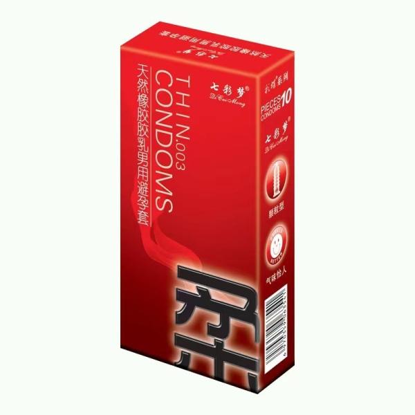 Natural Rubber Material Extra-Safe Latex Disposable Condoms for Protection 10 Pieces/Box
