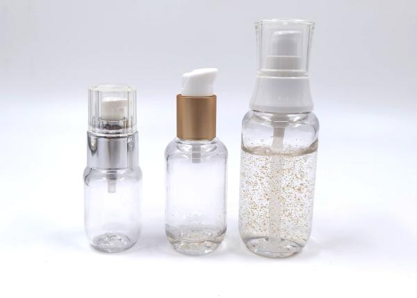 Deluxe Transparent PET Cosmetic Bottles Lotion Eye Cream 30ml 50ml 100ml