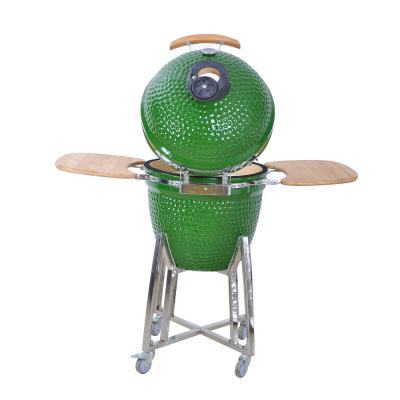 Ceramic 15 Inch Cast Iron Kamado Cooker