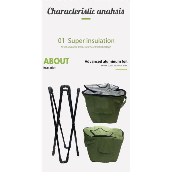 стойка водоустойчивого ведра Cookware 44x70cm Оксфорд портативная располагаясь лагерем располагаясь лагерем более крутая