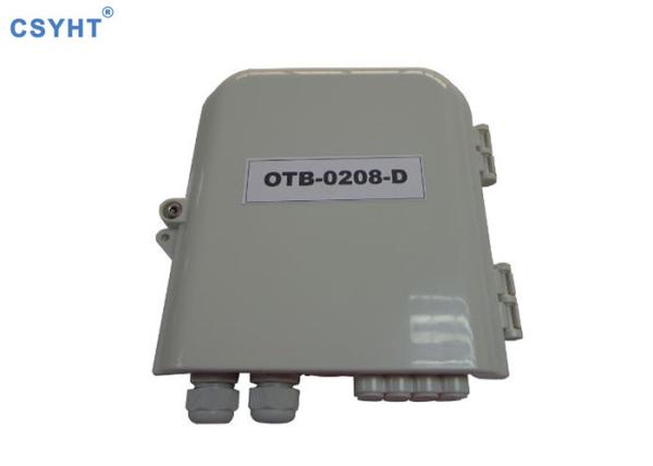 FTTH Gpon Network 8 Cores Outdoor Terminal Box With 1X8 Fiber Optic PLC Splitter