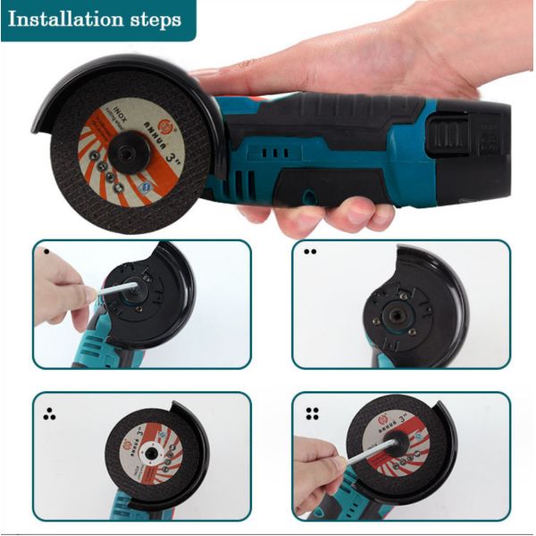 Professional High Quality 12V Lithium Battery Angle Grinder-Portable Power Tool with Variable Speed for Cutting & Polishing