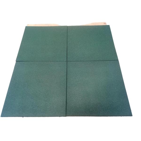 Dalles de sol carrées en caoutchouc antidérapantes pour extérieur, noires, pour aires de jeux, 15 / 20 / 25 / 30 / 40 / 50mm