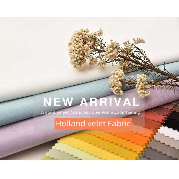 Равнина ткани драпирования 75D бархата софы простирания покрасила