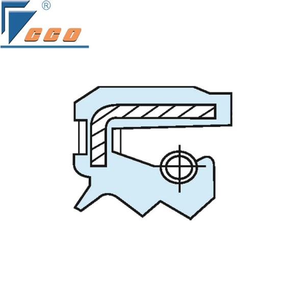 TC4 NBR Sello de aceite de caucho negro Sellos de aceite rotativos de doble labio Sello de aceite de esqueleto