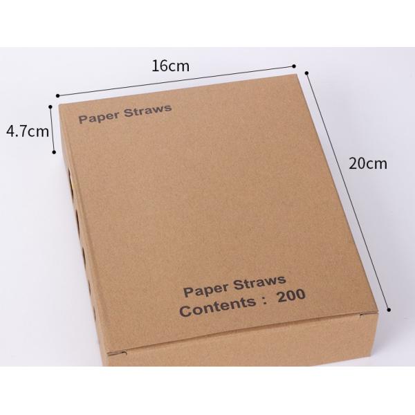 Food Grade Paper Straws Packaging Custom Box for Bar Accessories Type Drinking Straws