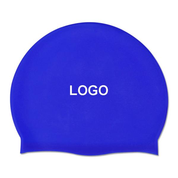 Unisex Adult Swim Latex Free Triathlon Cap Blue Yellow Orange Color
