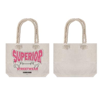 Sacs à main en lin vierge sur mesure pour l'impression de photos par sublimation