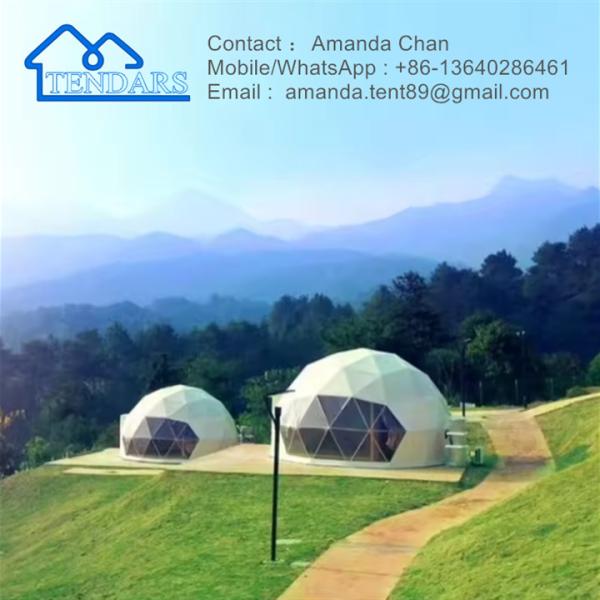Glamping Luxury Outdoor PVC Dome Hotel House Domes Tent Half Dome Tent For Activity