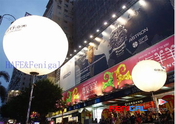 Customizable 220V LED Inflatable Event Lighting Balloon For Exhibition Decoration Hangable Design