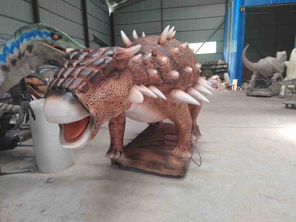 Fabricante Zigong Realista Modelo 3D Dinossauro Animado Anquilossauro à venda