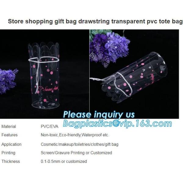 promotion organza printed mini Handbag 100% biodegradable PVC Plastic Candy packaging gift Bag, promotional or advertisi