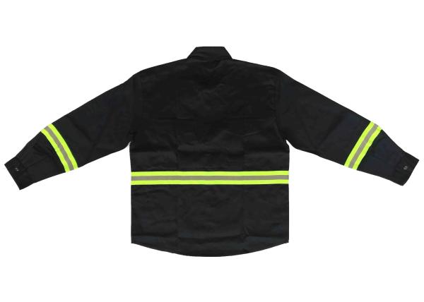 Pure Cotton Twill Navy Custom Work Shirts For Men With Two Chest Pockets