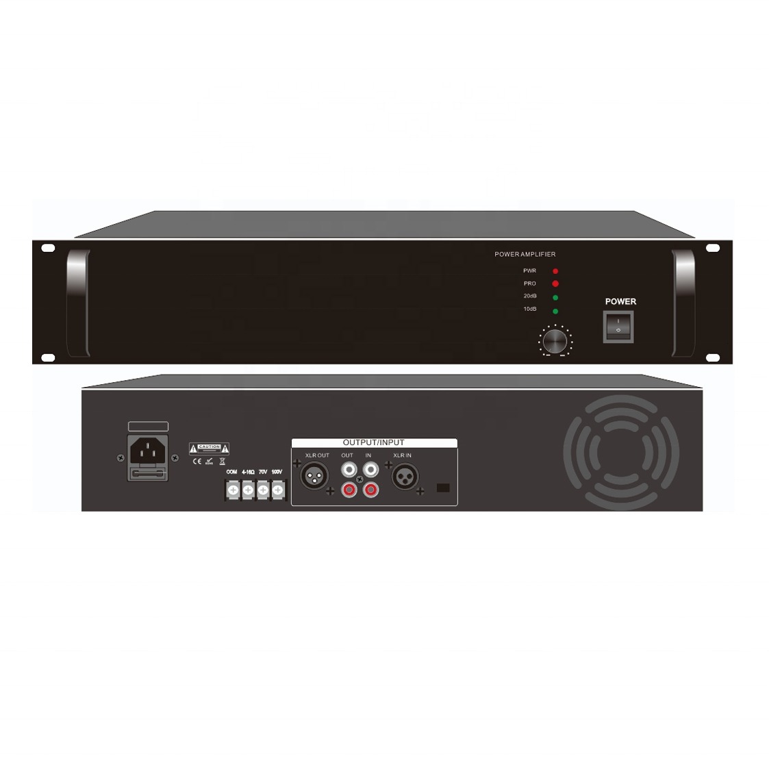 Broadcast Power Amplifier 240W High Power Amplifier For Home Theatre