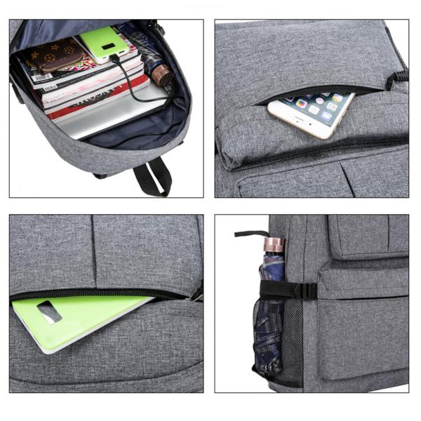 Korean version of schoolbag computer bag student backpack Oxford cloth men's shoulder bag men's bag