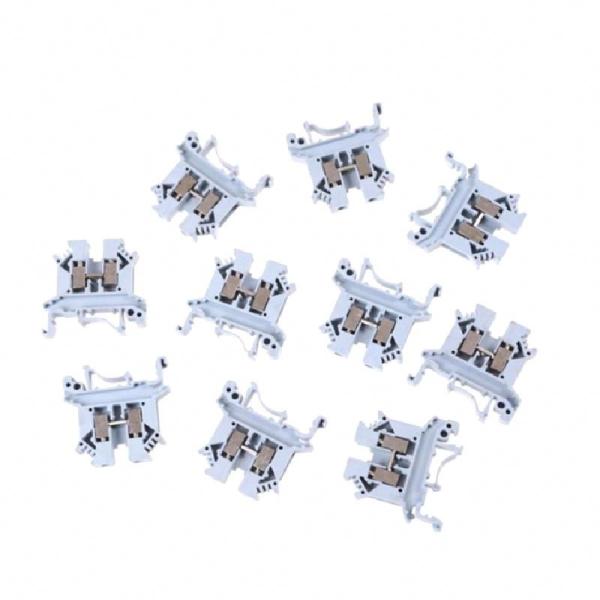 Universal Wire Terminal Blocks UK-2.5B DIN Rail Lug Plate Wiring Cable Row Connection DIN Rail Mounted UK2.5B