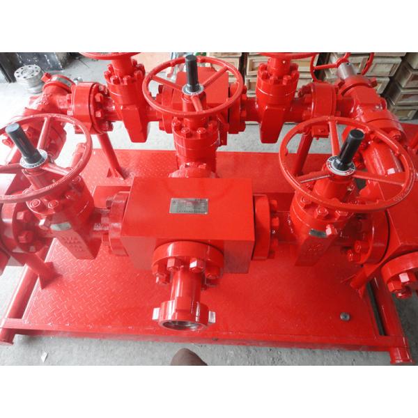 High Pressure Hydraulic Choke Manifold Oil And Gas Drilling Equipment 3 1 / 8