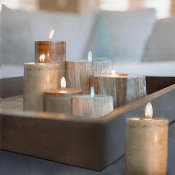 A102 Candle Decorative Canvas Electronic Spray Painting Lighted Wall Art Applied in Hotel