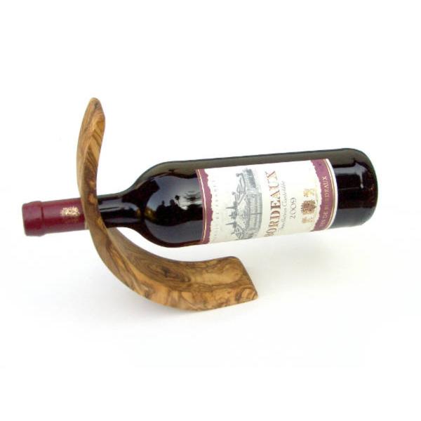 Custom Size and Color Service for Stamping Printing Handling Olive Wood Bottle Holder