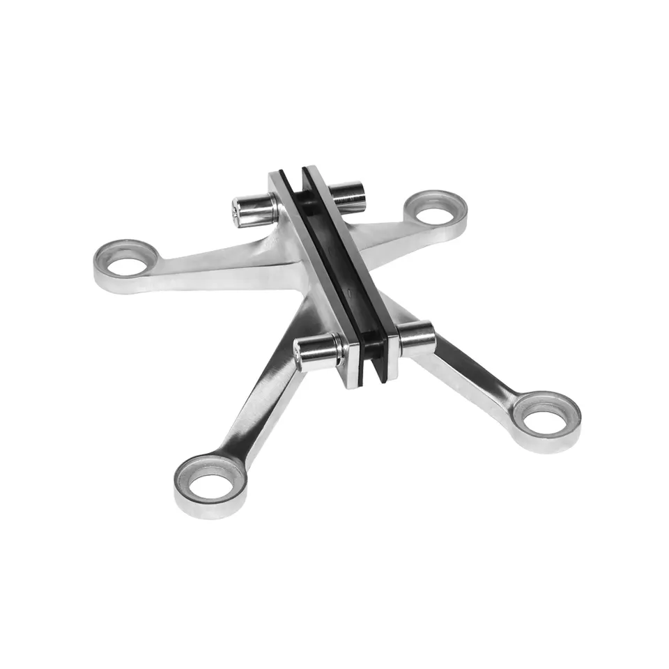 Сень фасада финиша сатинировки зеркала паука ненесущих стен отладки пункта нержавеющей стали стеклянная