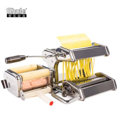 Máquina de fazer massa para enrolar mini ravióli de aço inoxidável para casa