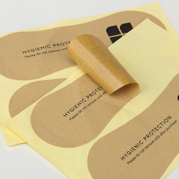 110mm X 50mm Hygiene Kraft Paper Sticker Labels Printing For Swimwear Clothing