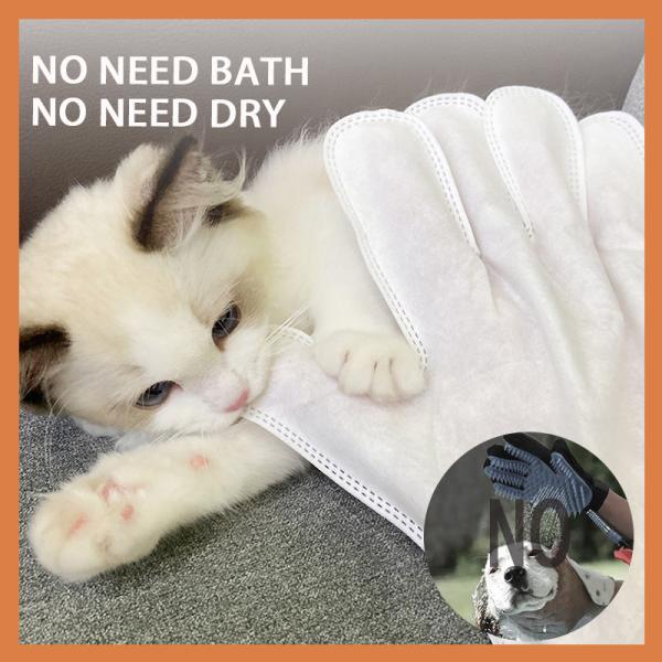 O animal de estimação da preparação dos TERMAS de Cat Custom Deodorizing do cão que lava luvas limpa sem álcool