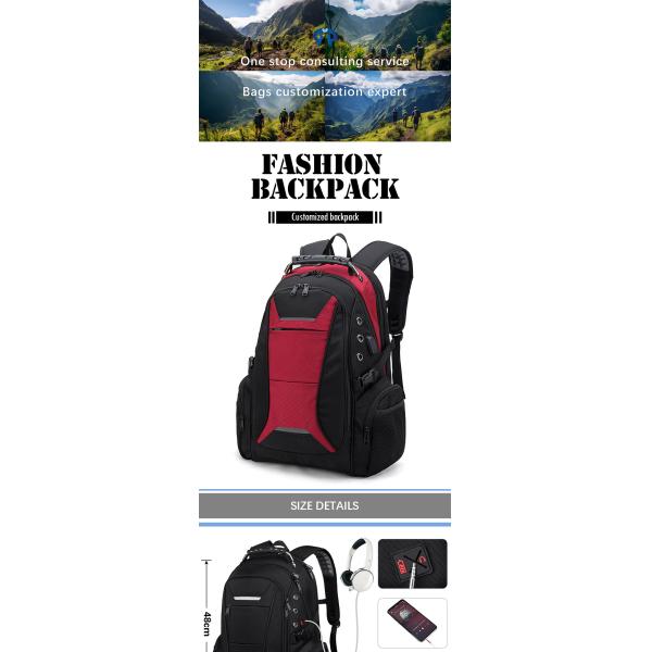 Bolso de simpatía hombre viaje de negocios mochila impermeable bolsos escolares exterior OEM