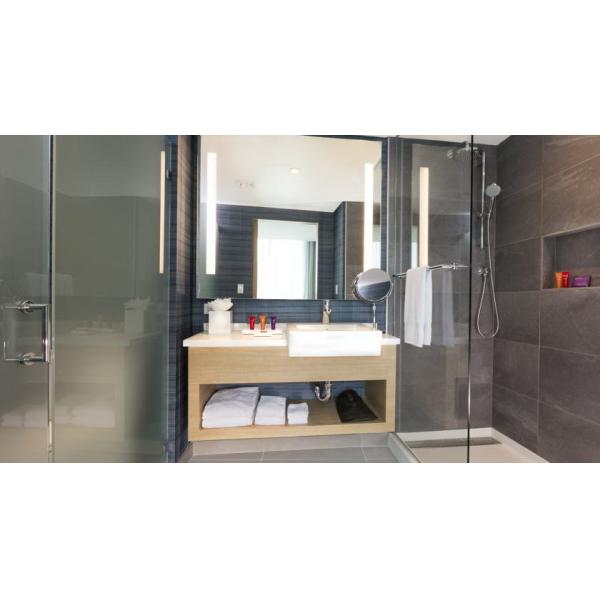 Melamine plywood hotel Guest room furniture liquidators Guest rooms Wall panels with Wood Headboards and Long Desk Table