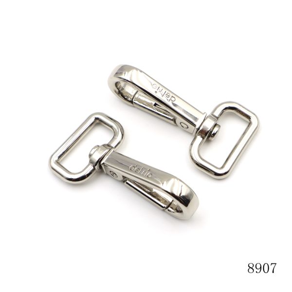Custom Logo Engraved Swivel Snap Hook Nickel Swivel Hook For Handbag Hardware Accessories