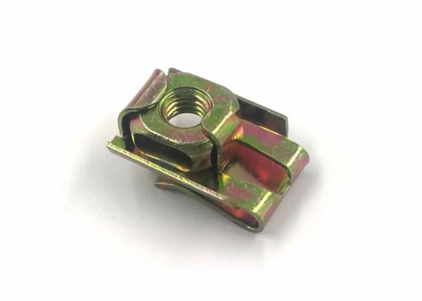 High Strength M6 Cage Nuts Round Holes For Power Distribution Boxes