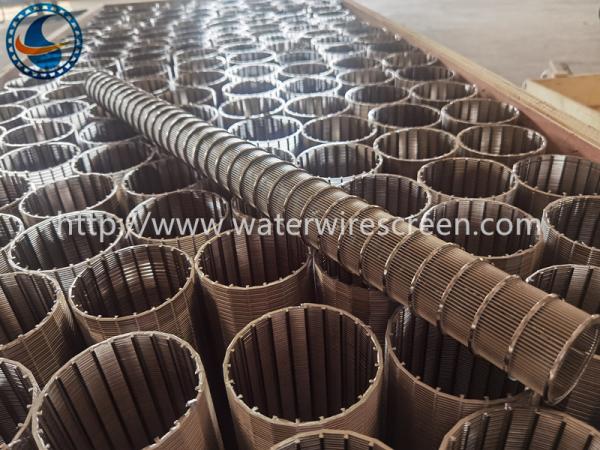 Identificação 40mm do entalhe de Vee Wire Screen 0.2mm do perfil dos Ss 316l