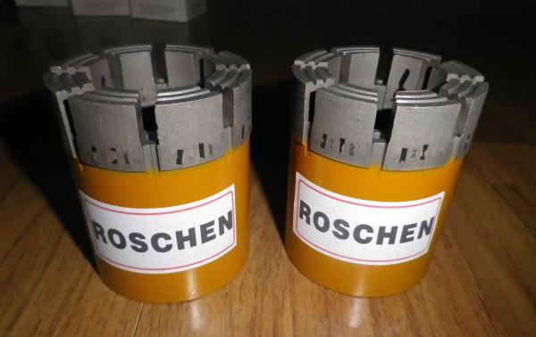 Impregnated Diamond Core Bits PQ For hardness & soft Rock Formations / Mineral Exploration Core drilling Industrial