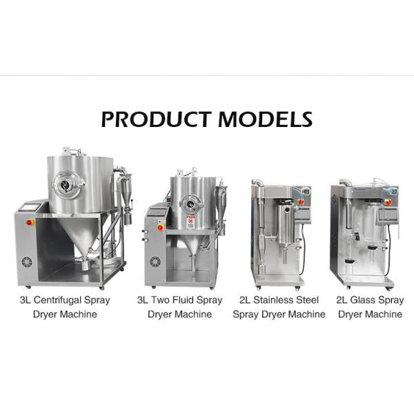 2000ml/h tasa de evaporación de acero inoxidable de laboratorio secadores de pulverización de polvo de fabricación de la máquina