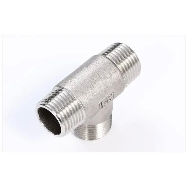 Stainless Steel Thread Tee With Side Thread Tee Plug Bushing Connector