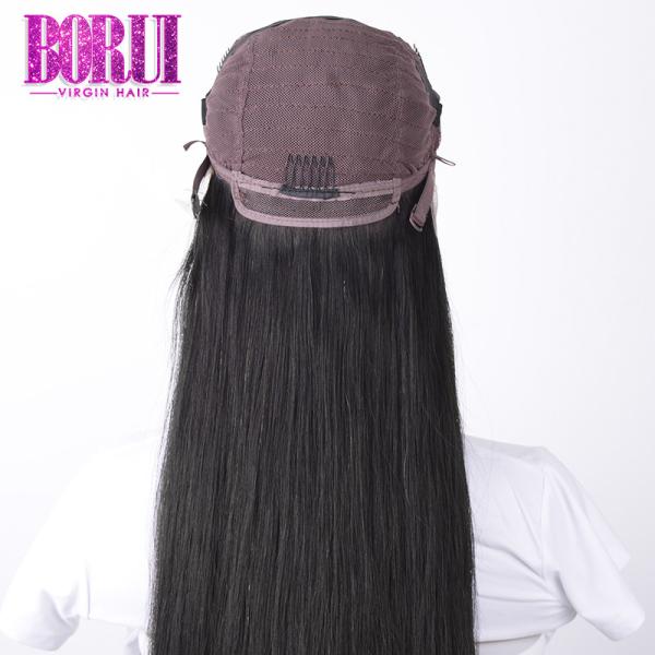 Perucas feitas sob encomenda retas longas do laço de 250% 30 32 34 36 38 40 polegadas de cor natural