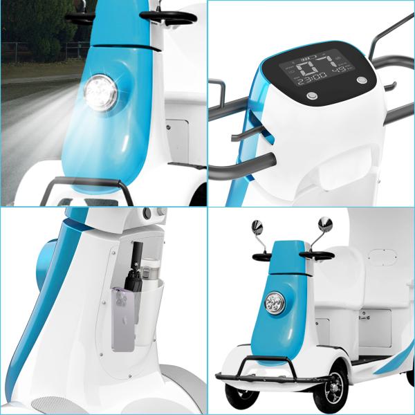 Gold Trimmed 48 V / 40 AH FRP Tour Vehicles Dubai Mall Approved Supplier