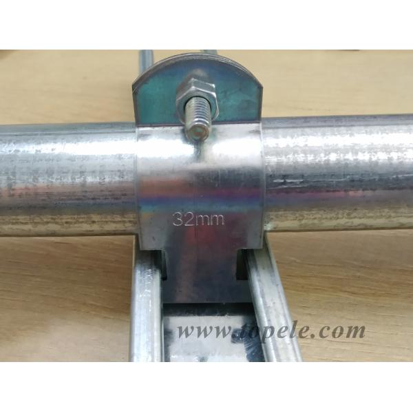 Galvanized Steel Conduit Fittings GI Conduit Strut Clamp / Conduit Clip