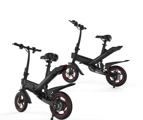 12 Inch Travel Electric Pedal Bike Lithium Battery Powered 100 * 45 * 73CM
