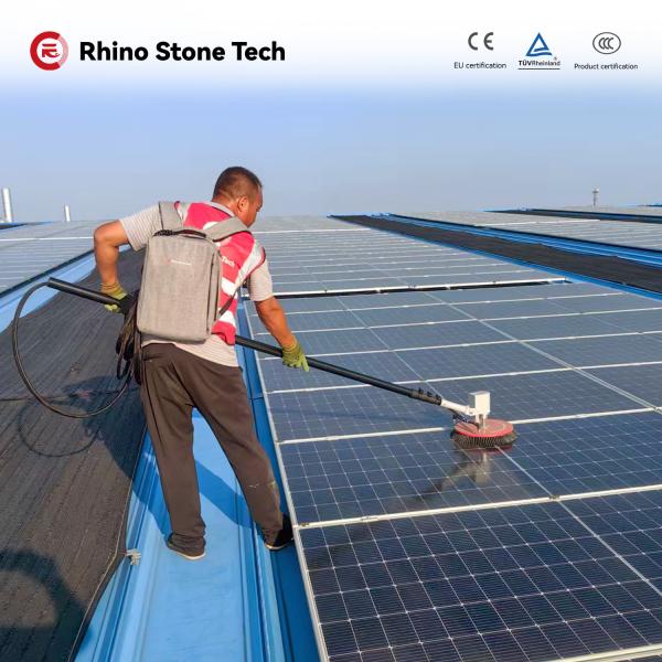 Dry Wet Solar Panel Cleaning Brush Rotating Brush For Solar Panel Cleaning