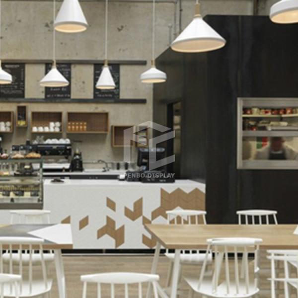 дисплей кофейни MDF 20mm толстый против огнезамедлительный