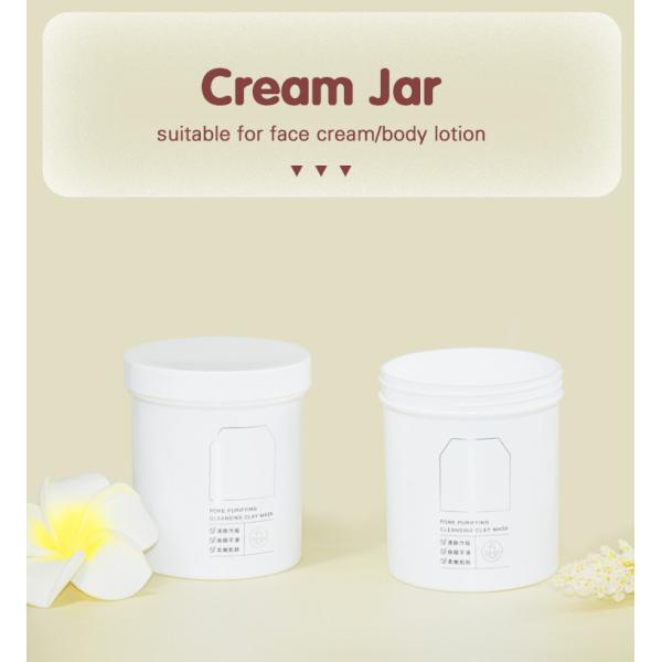 15oz 450g Cream Jar Plastic Packaging For Cosmetics PP Body Scrub Face Mask