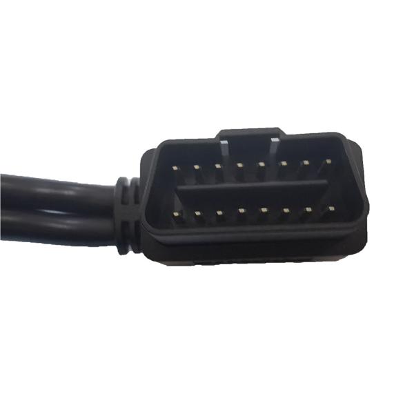 Car Extension Obd2 Interface Cable , Male to Dual Female Obd Port Cable
