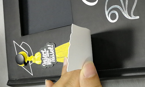 лента подарочной коробки ГЕЛЯ 3R 0.4mm двухлобная съемная слезая Strenth 2.3N /25mm