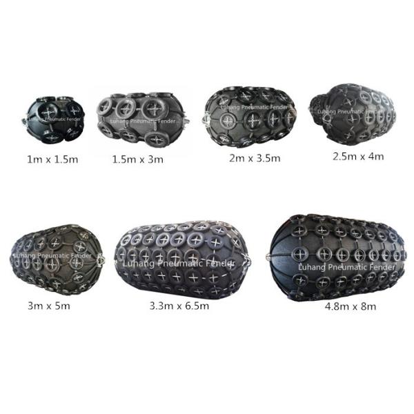 Floating Berthing Nylon Rubber Pneumatic Marine Fender