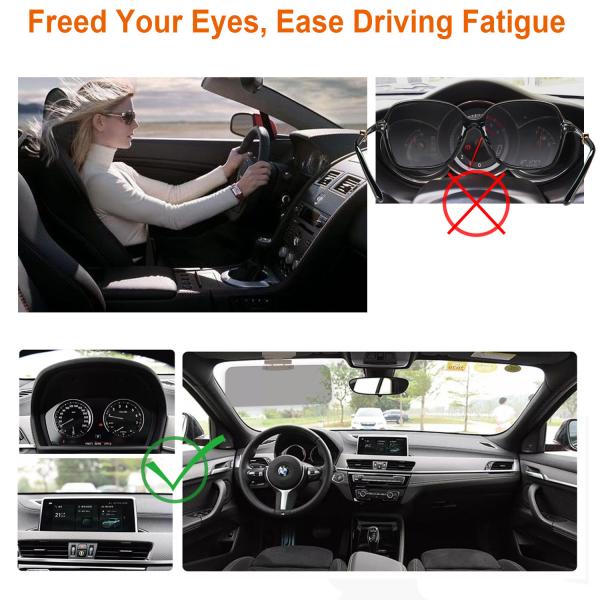 Driving Car Sun Visor HD Eye Protect Anti UV Anti Dazzle Easy Install